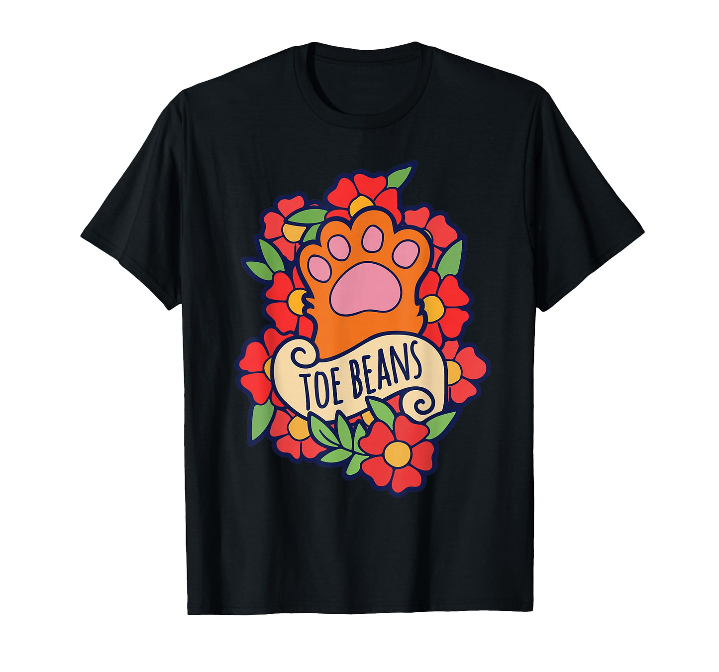 Toe Beans funny cat people gifts cat person T-Shirt
