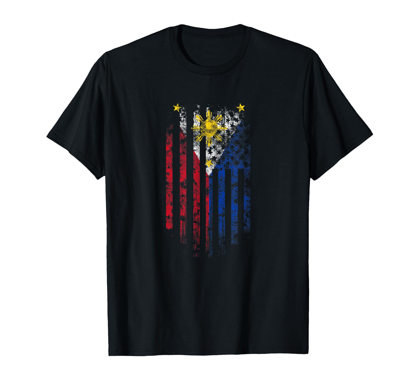 Filipino American Flag T-Shirt - Philippines Shirt T-Shirt for Women Kids Men