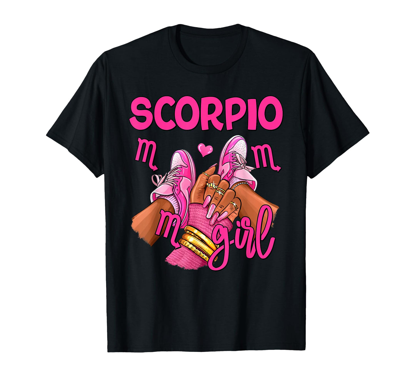 Scorpio Girl Birthday Queen Women Sneakers Zodiac Sign T-Shirt