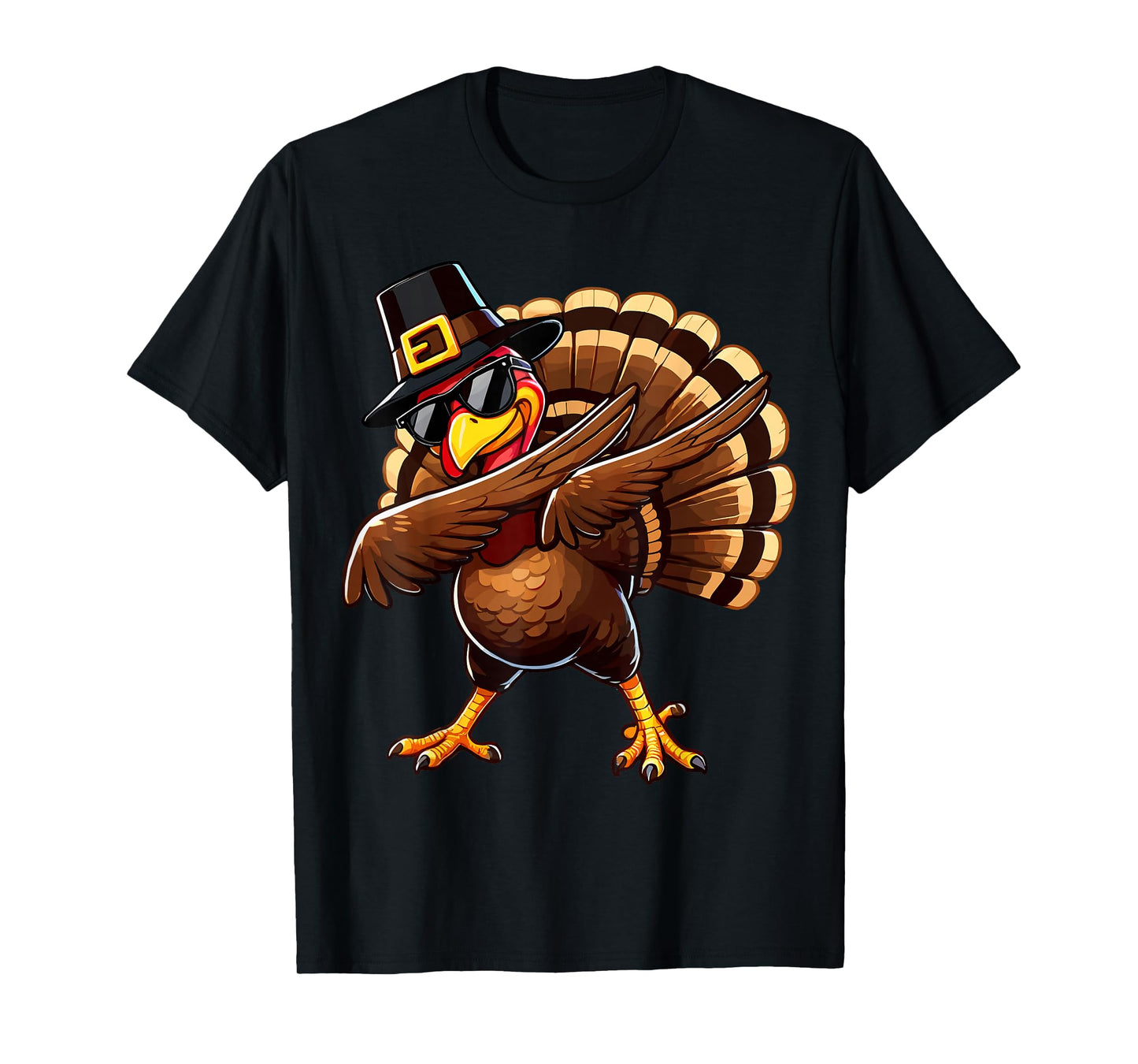 Turkey Dabbing Thanksgiving T-Shirt