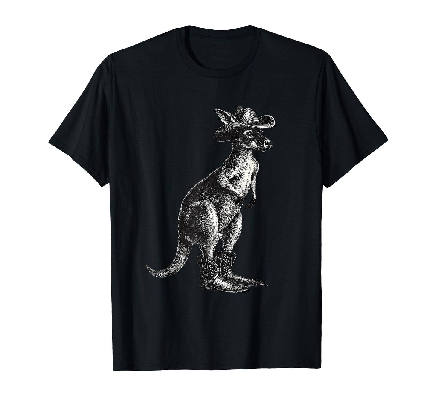 Country Cowboy Kangaroo Rodeo Cowgirl Western Australia T-Shirt