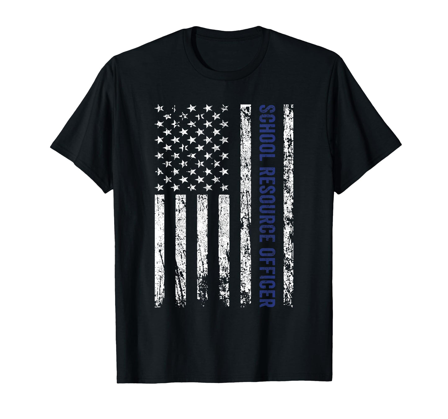School Resource Officer SRO USA Flag T-Shirt