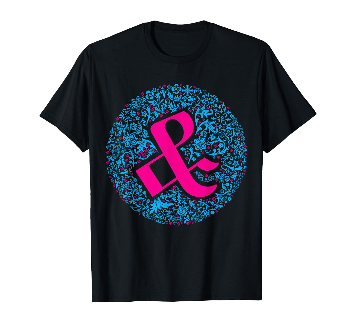 & Ampersand Floral Typography Art for Font Nerds T-Shirt