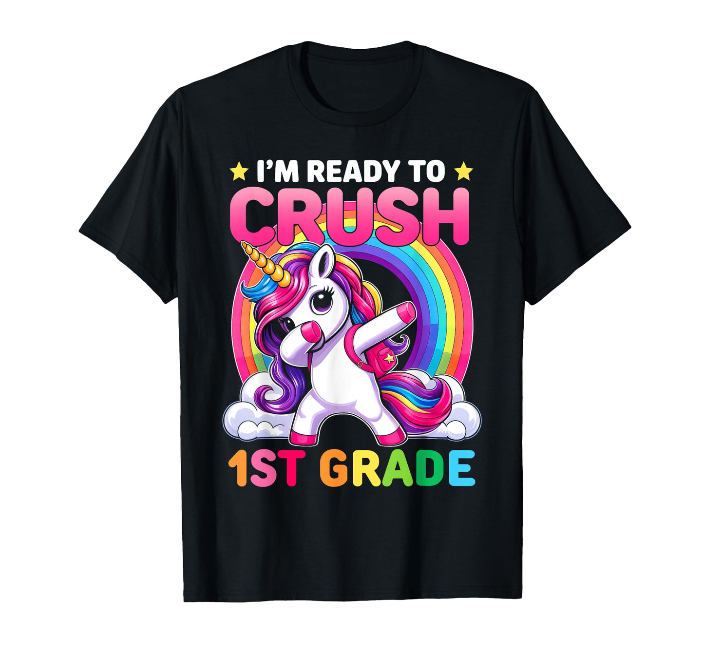 Crush 1st Grade Shirts for Girls Unicorn Back to School T-Shirt