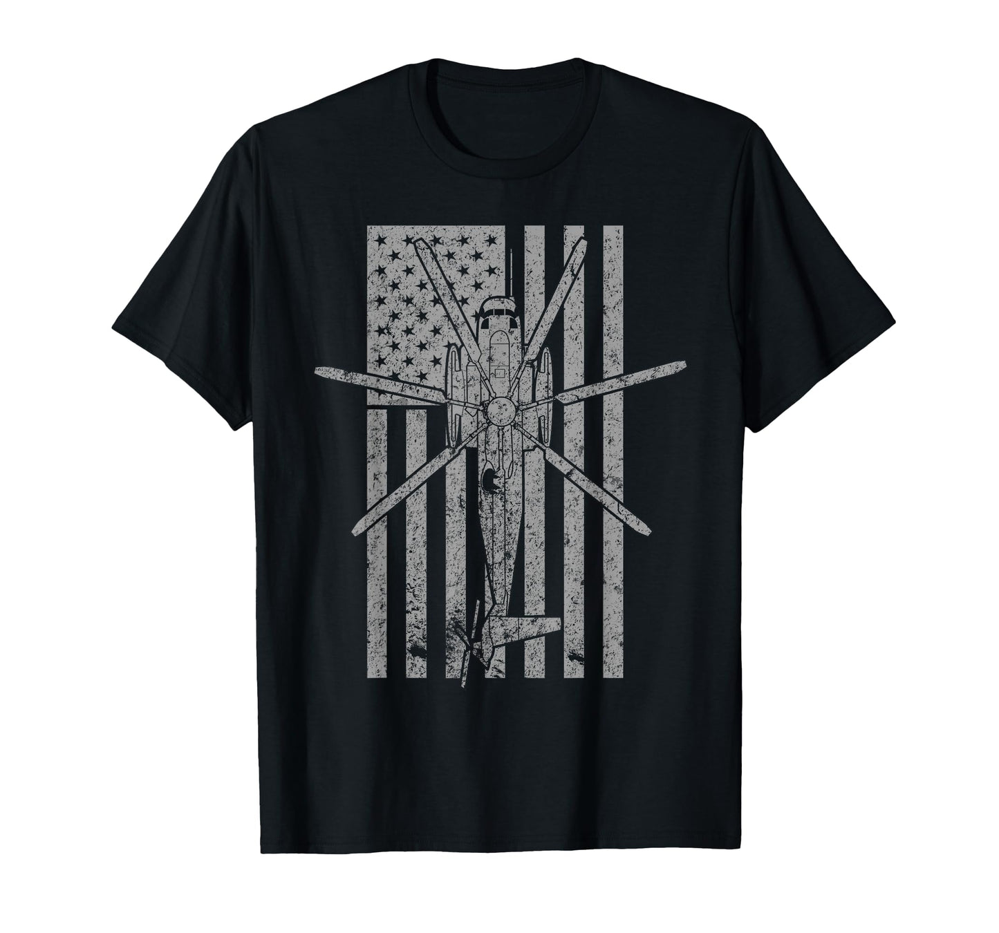 CH-53 Sea Stallion Military Helicopter Vintage Flag T-Shirt T-Shirt
