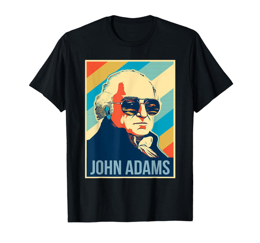 4th Of July John Adams President Retro Patriotic T-Shirt