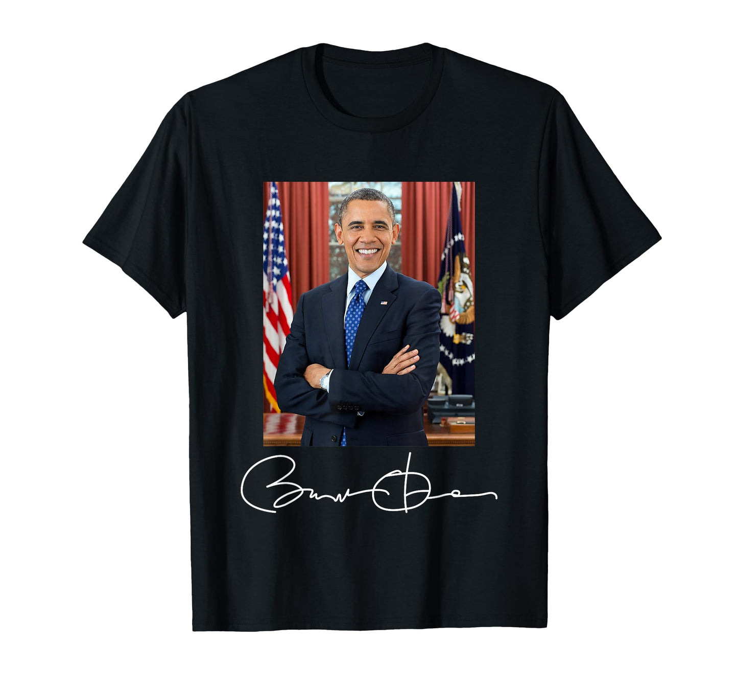 Barack Obama Signature and Portrait T-Shirt