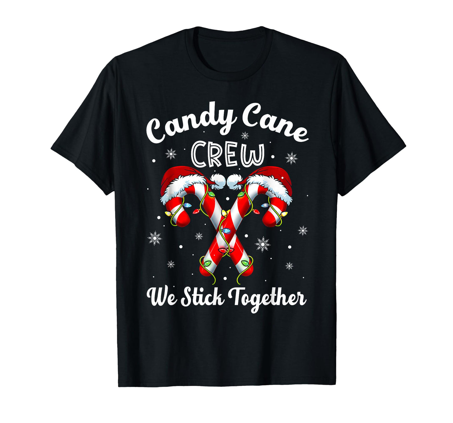 Christmas Candy Cane Heart Holiday Family Matching Pajama T-Shirt