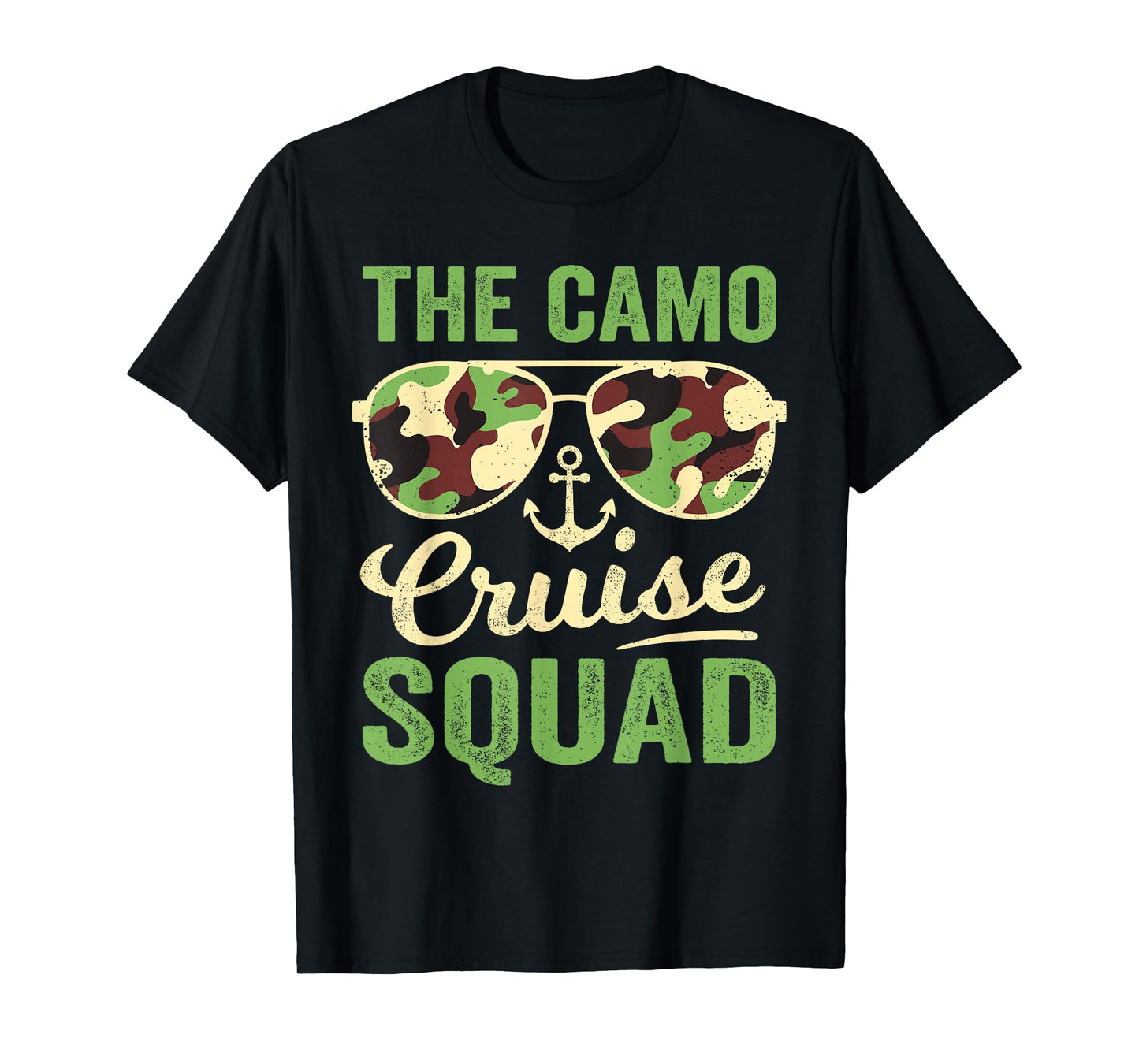 Camo Cruise Squad 2025 Retro Vintage Family Matching Camo T-Shirt