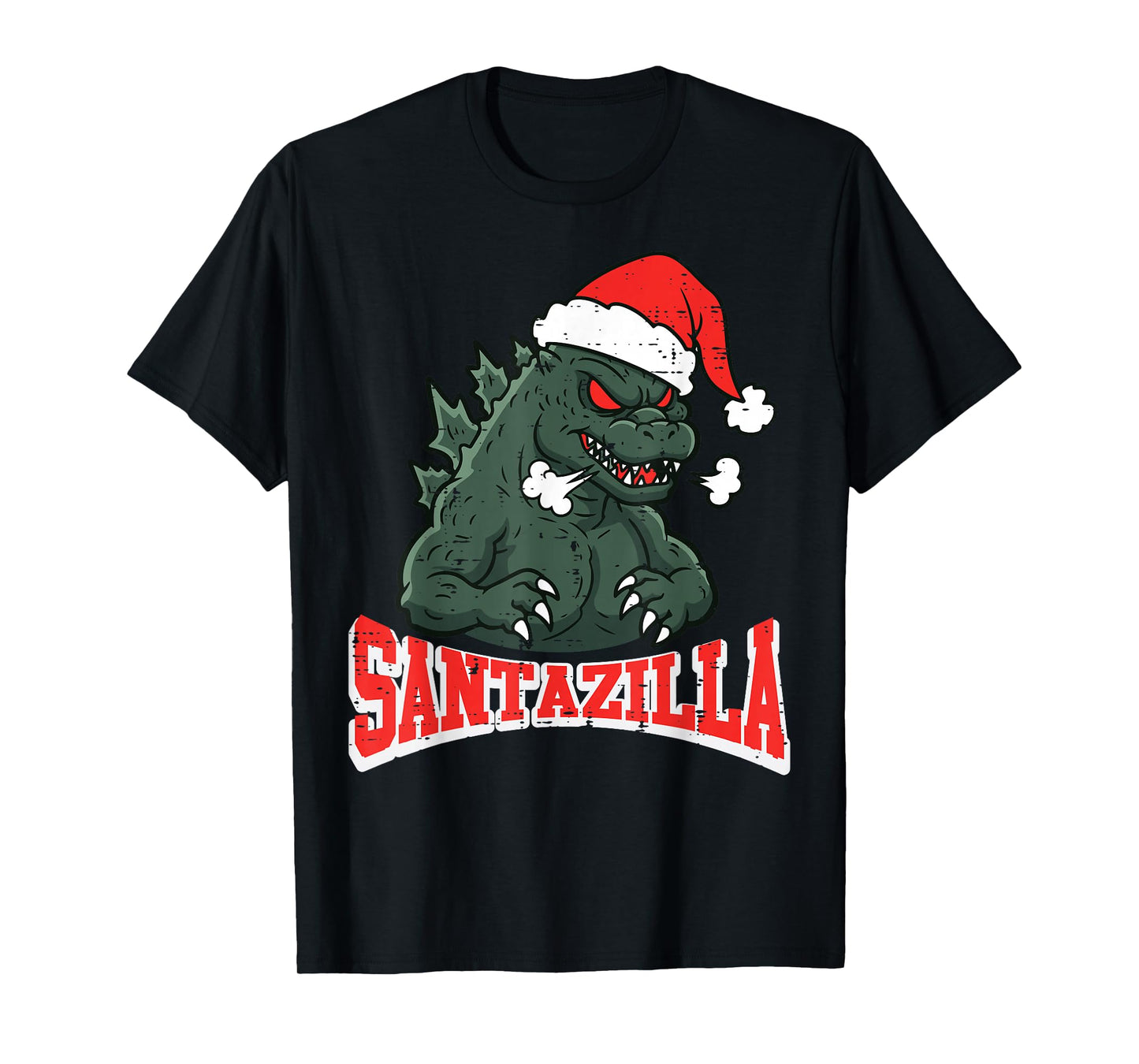 Christmas Japanese Monster Santazilla Xmas Men Women Kids T-Shirt