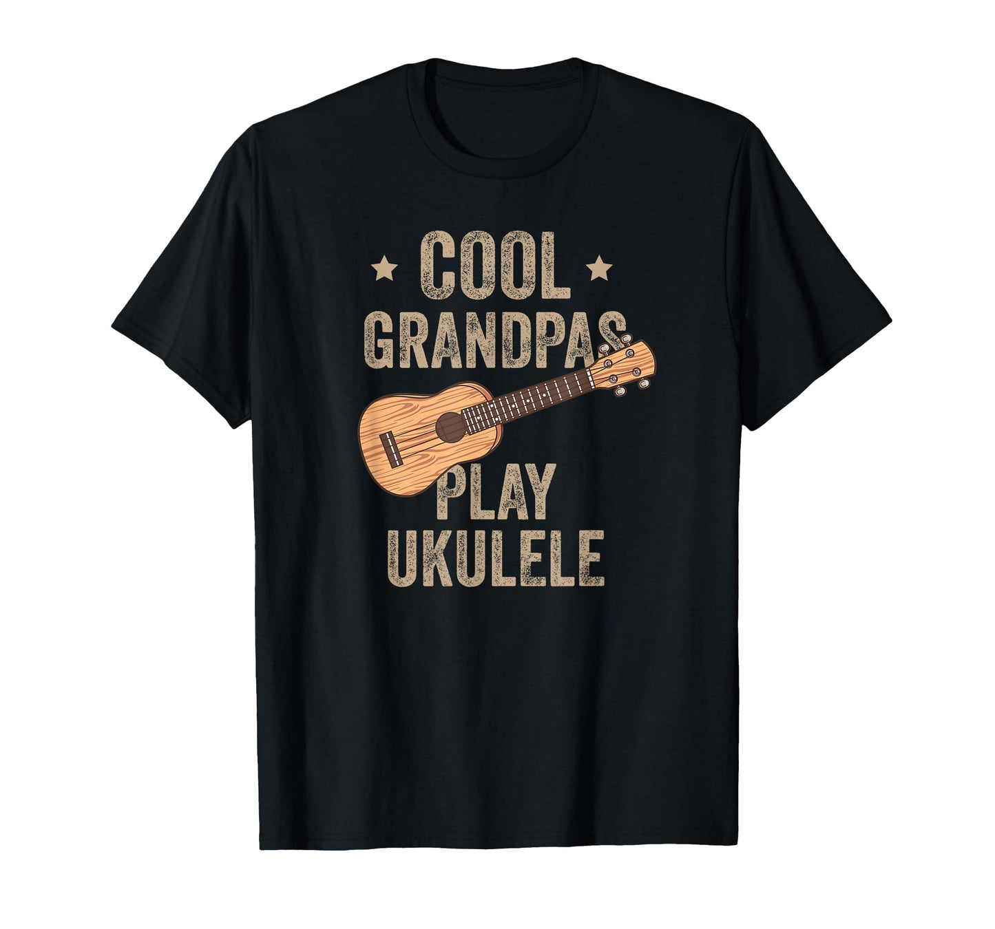 Cool Grandpas Play Ukulele Ukulele Music Guitar T-Shirt