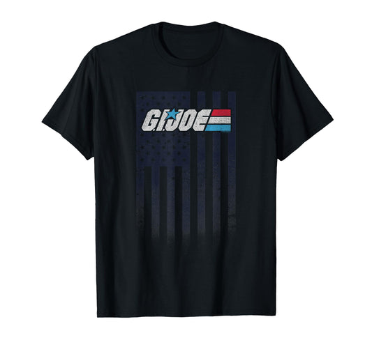 G.I. Joe 4th of July American Flag Distressed Logo T-Shirt