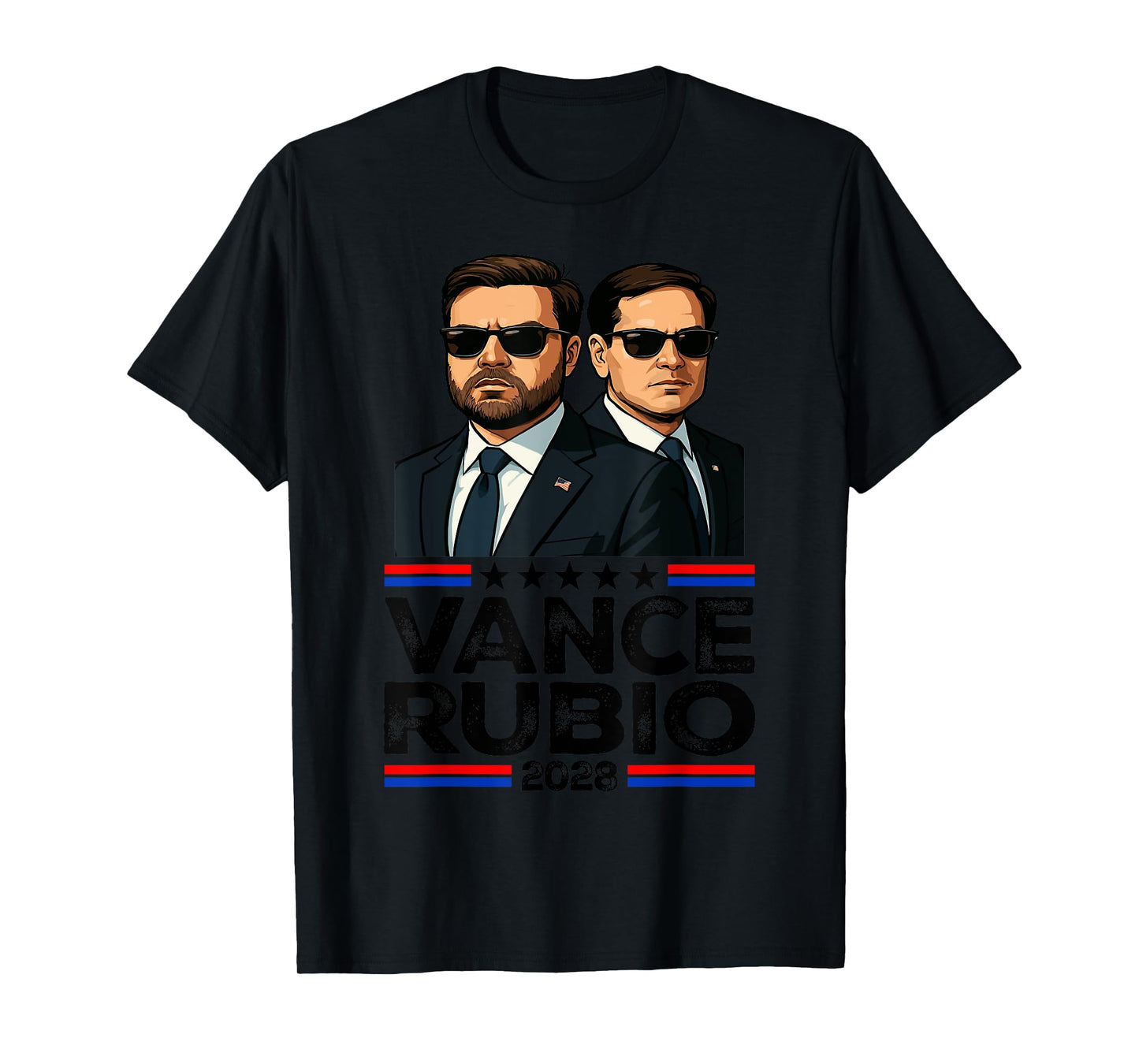 Vance Rubio 2028 J D Vance Marco Rubio President 2028 Funny T-Shirt