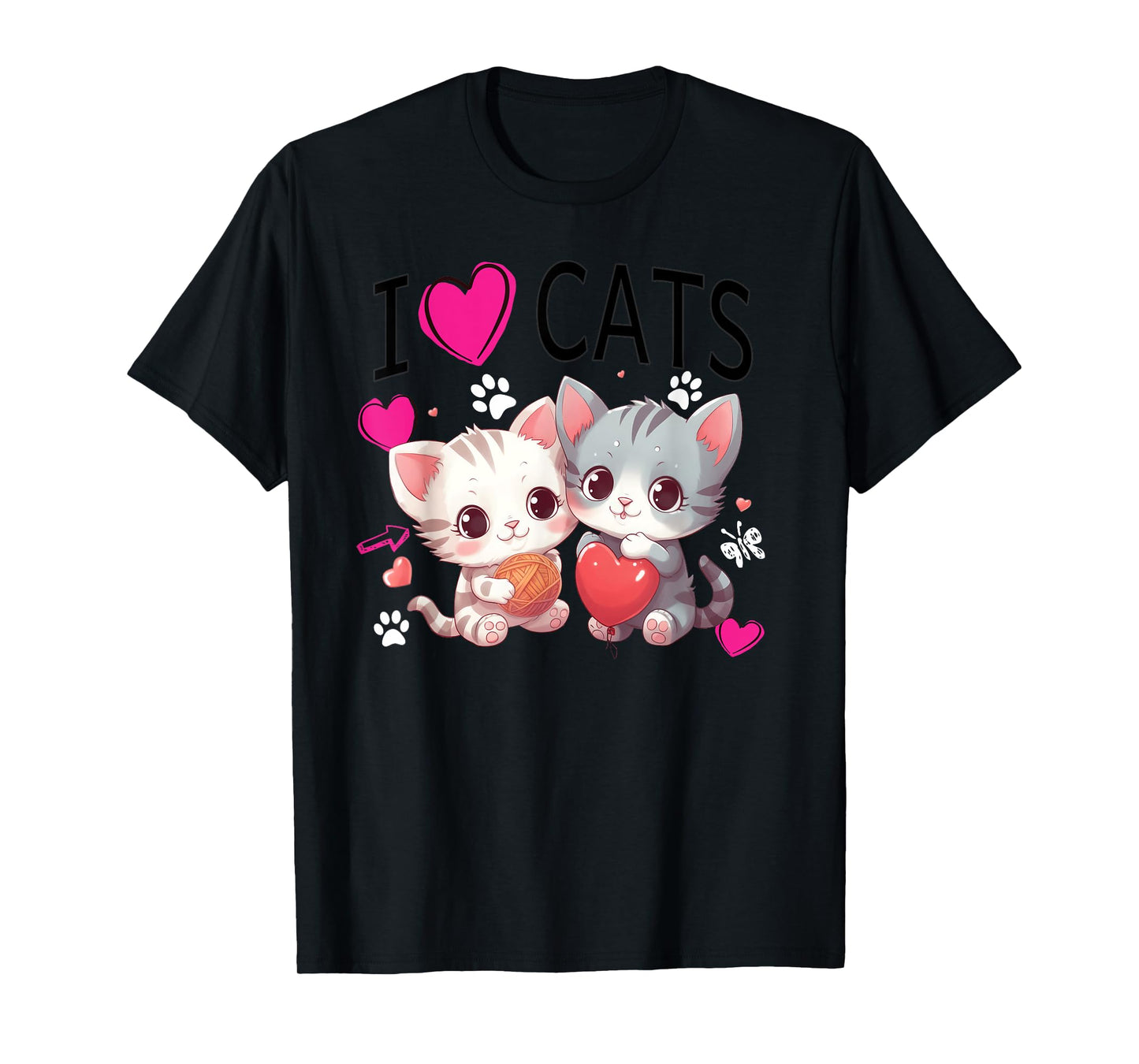 I love cats Tees Just a girl who loves Cats Gifts idea T-Shirt
