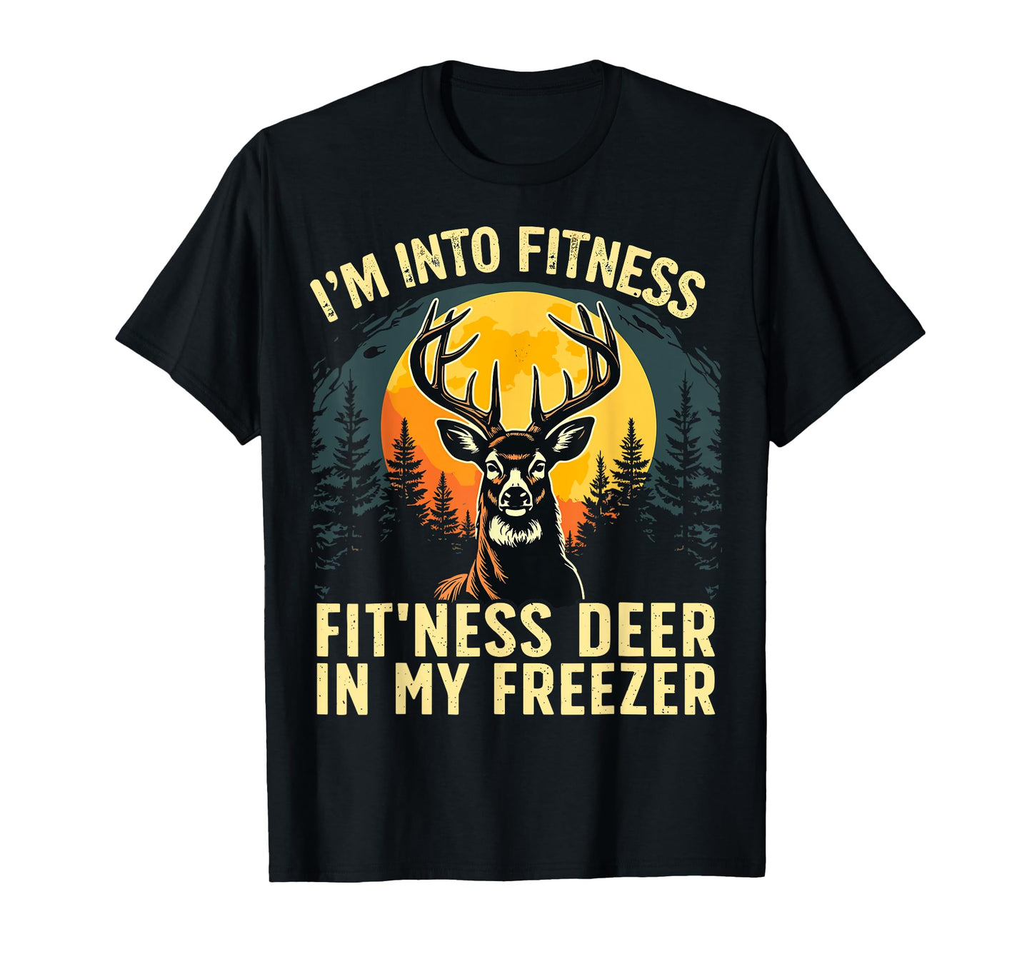 Deer Hunting USA Flag Wildlife Hunter Hunting T-Shirt