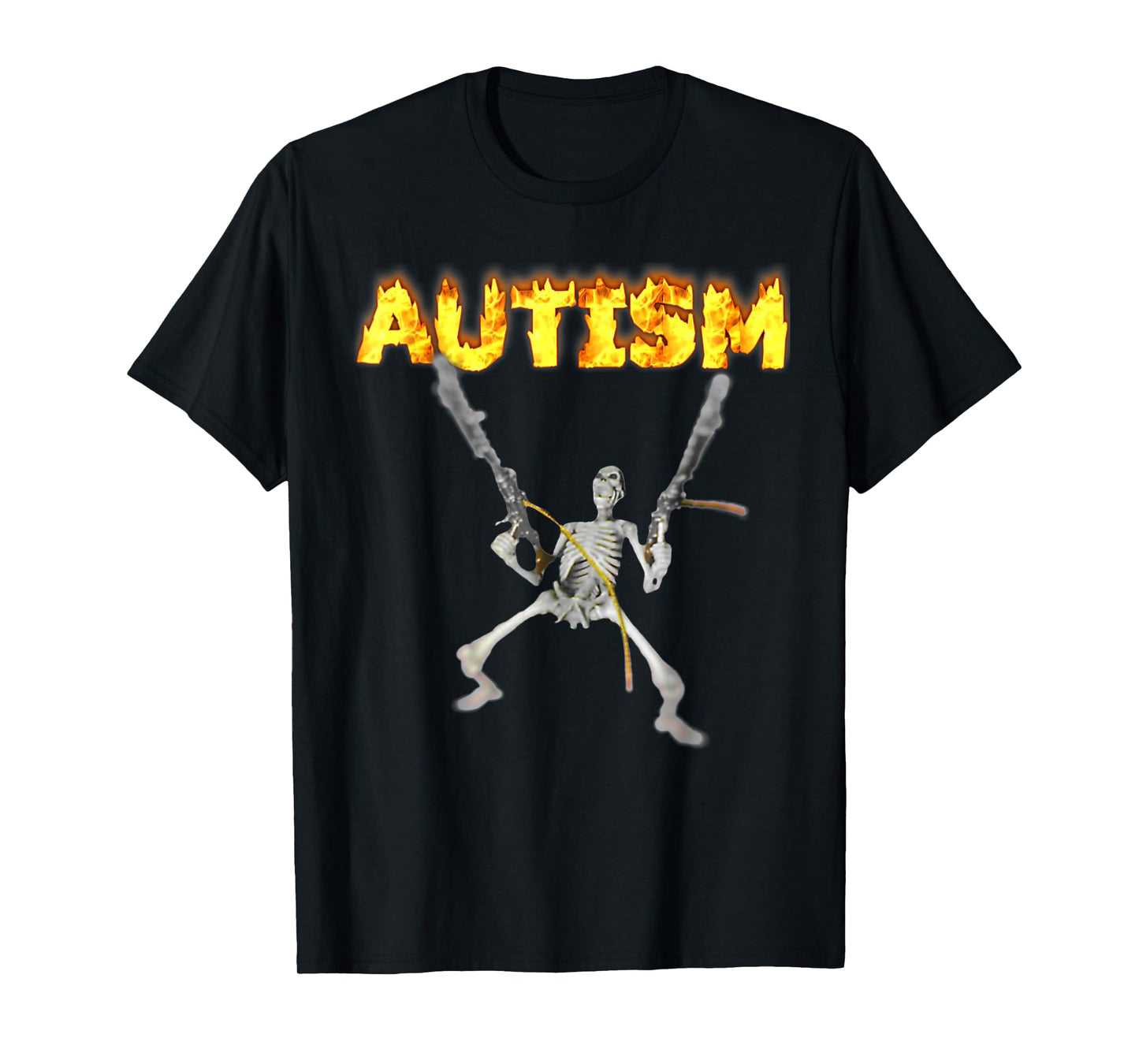 Autism Skeleton Funny Oddly Specific Dank Meme T-Shirt