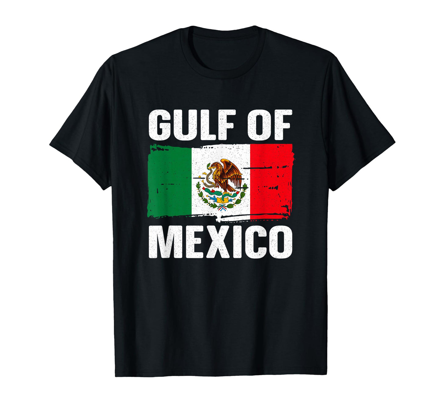Gulf of Mexico Mexican Flag Pride Travel Beach T-Shirt
