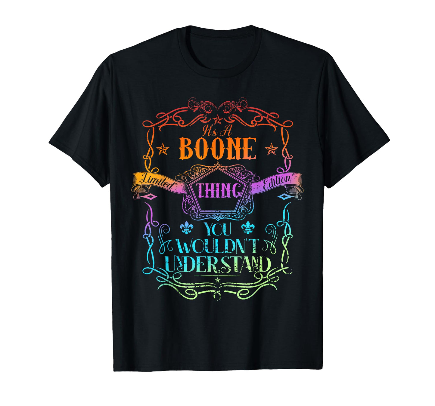 Boone Family Name I Love Boone Personalized Vintage T-Shirt