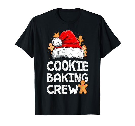 Cookie Baking Crew Christmas Santa Family Gingerbread Team T-Shirt