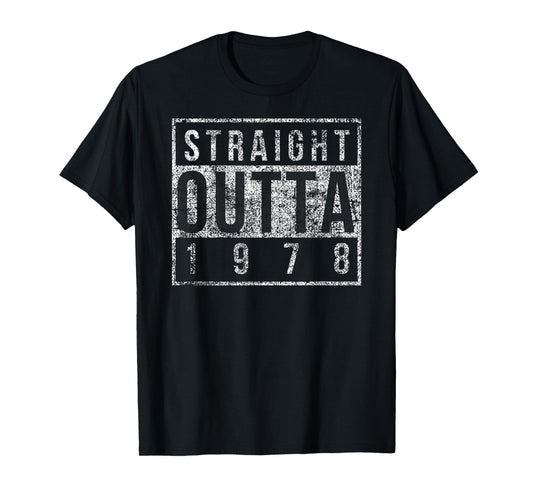 44th Birthday Gift Vintage Straight Outta 1978 Retro T-Shirt