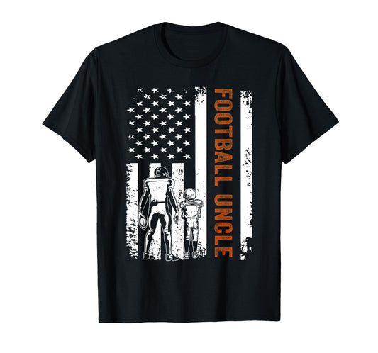 Football Uncle Flag American Gift football Dad T-Shirt