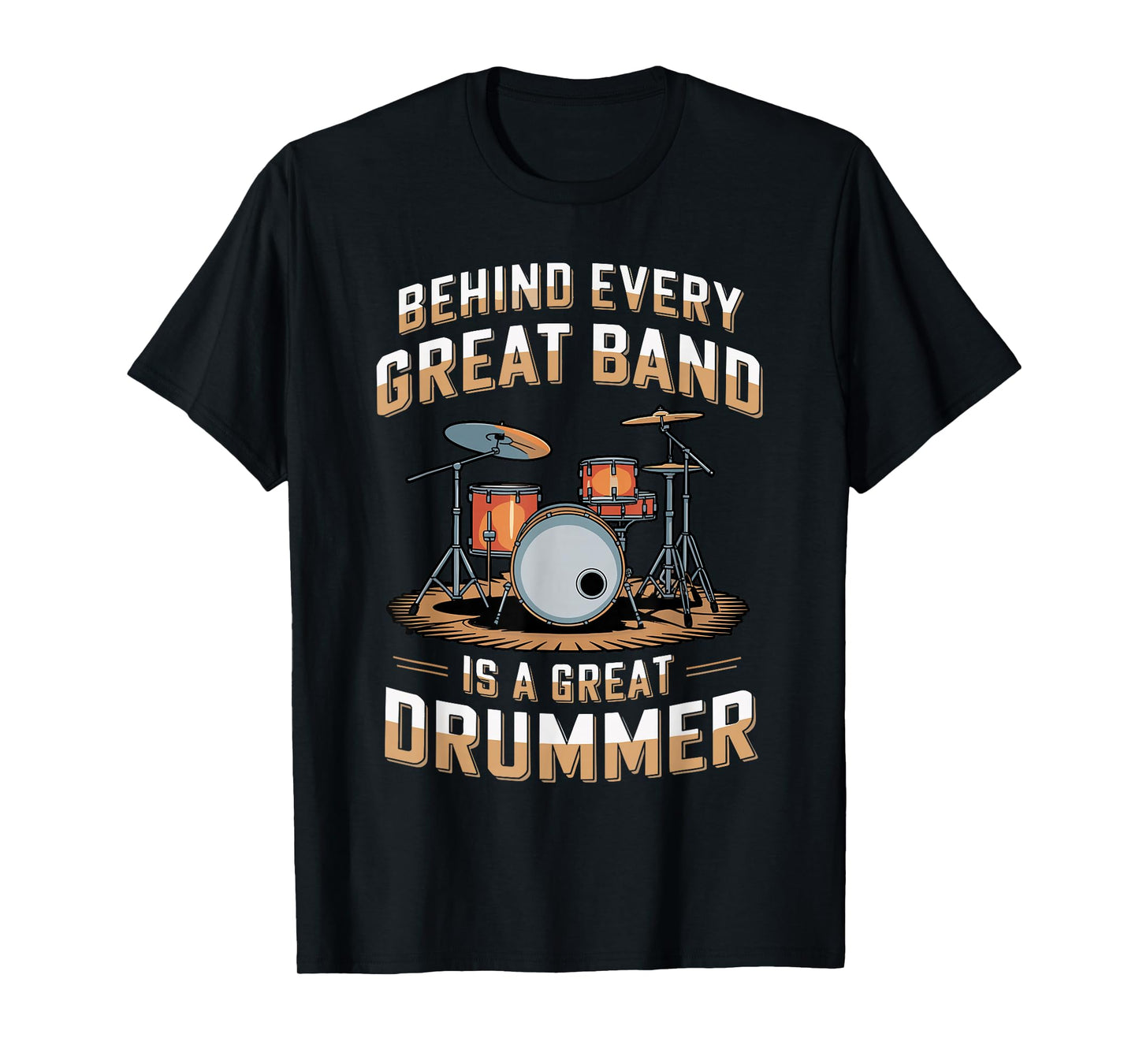 Great Band Snare Drum Drumming Music Instrument Drummer T-Shirt