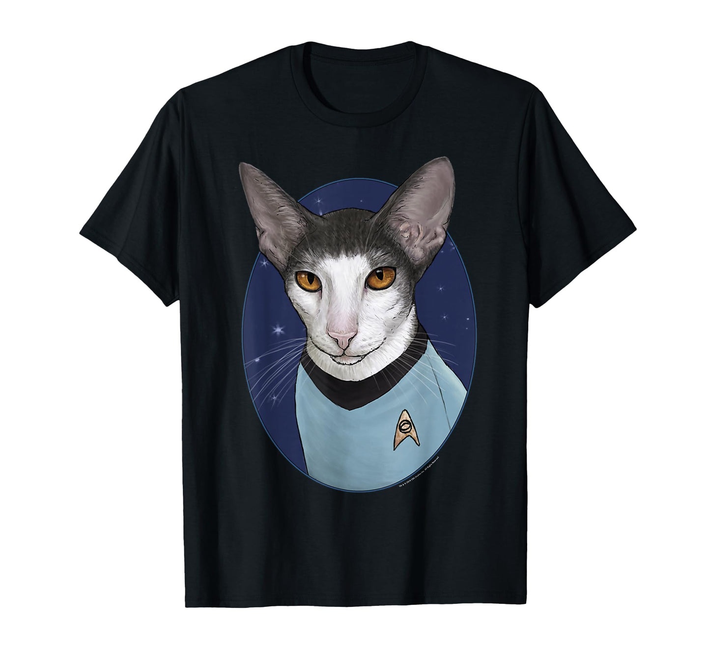 Star Trek: The Original Series Spock Cat Portrait T-Shirt