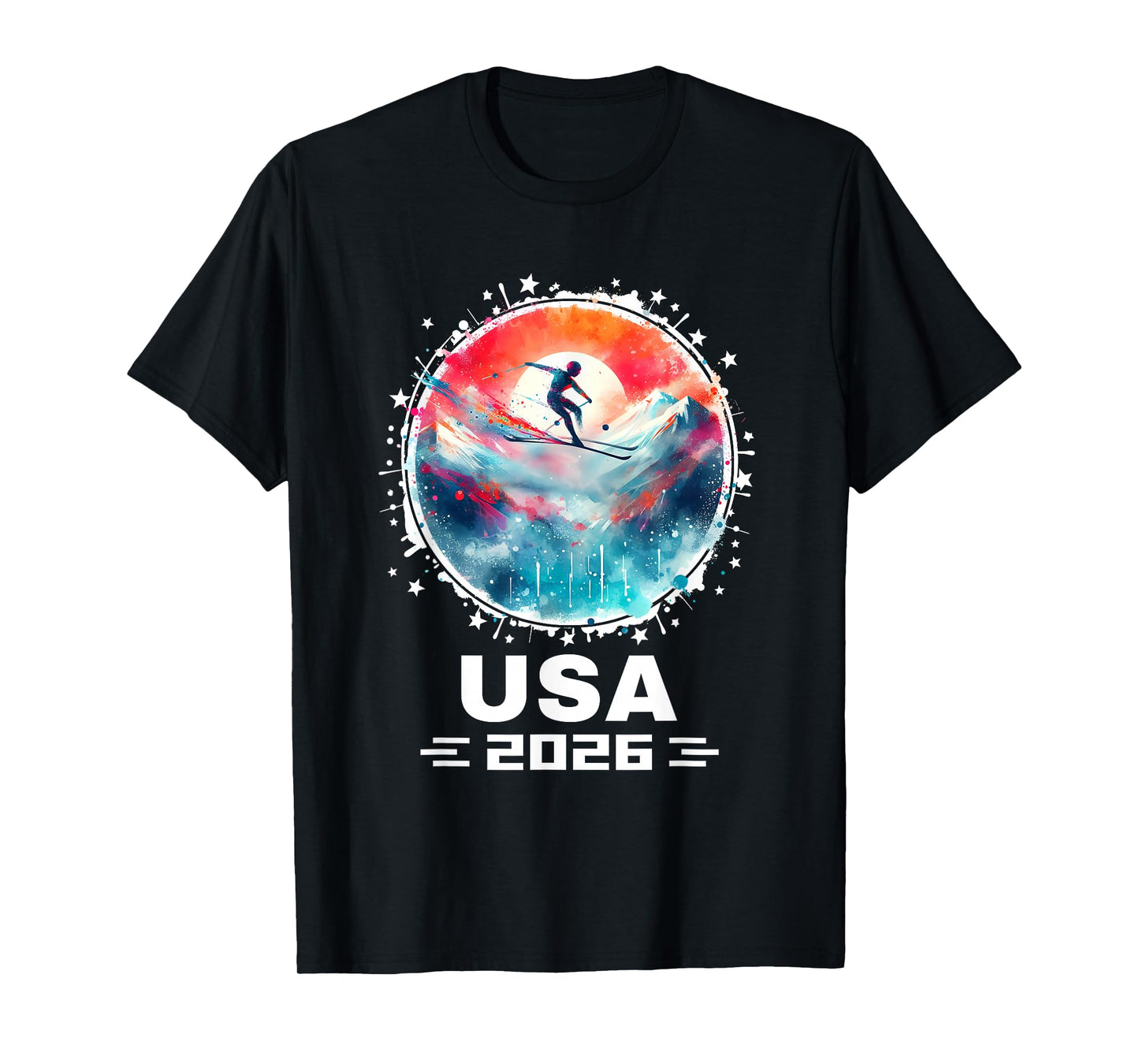 USA 2026 Go United States Winter Sports USA Team 2026 USA T-Shirt