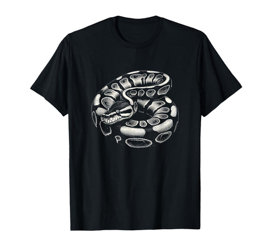Ball Python Snake Graphic Art Design T-Shirt