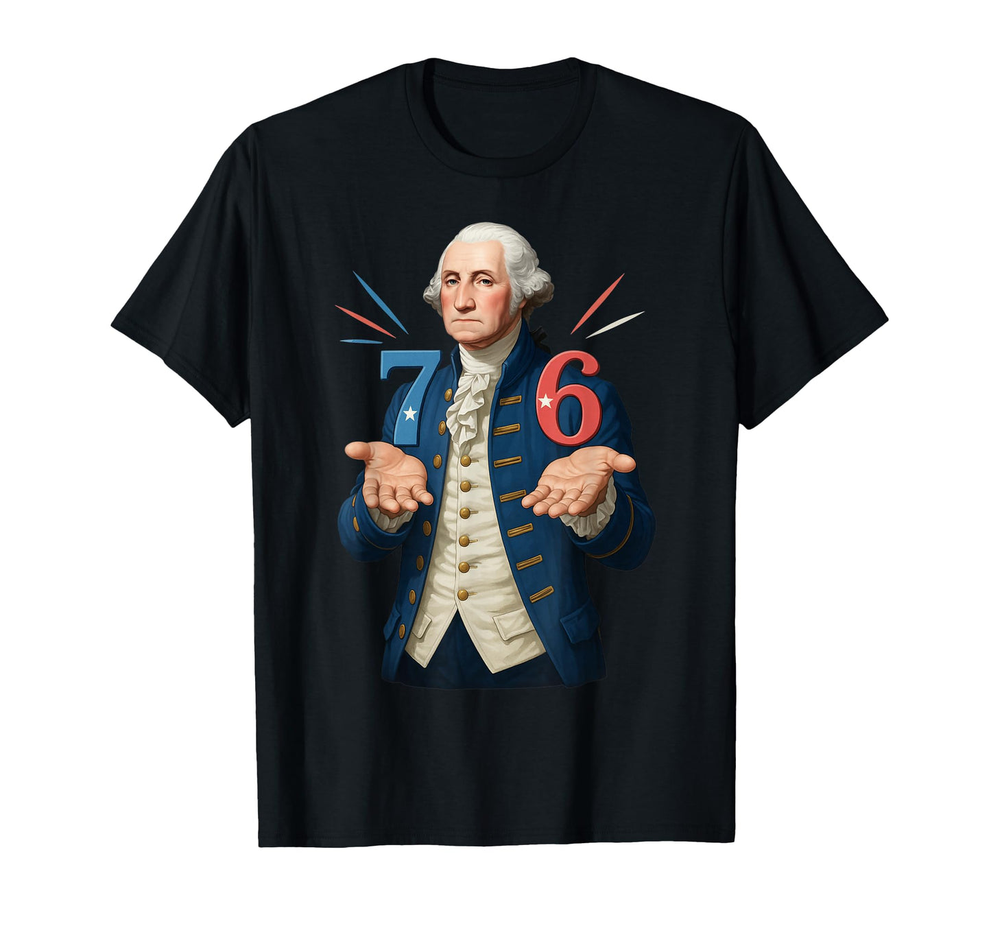 HUGvyn 6-7 7-6 George Washington Seven Six Teacher American T-Shirt