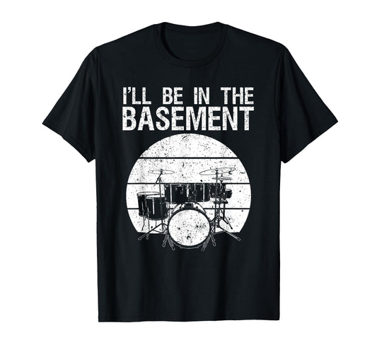 Funny Drummer Art Men Women Drumming Drum Set Music Lover T-Shirt