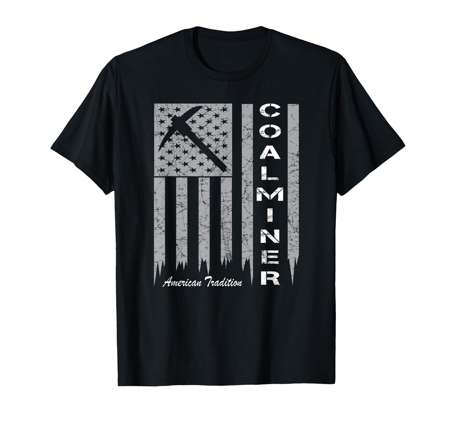 Coal Miner Shirt with American Flag for Proud Coal Miners T-Shirt