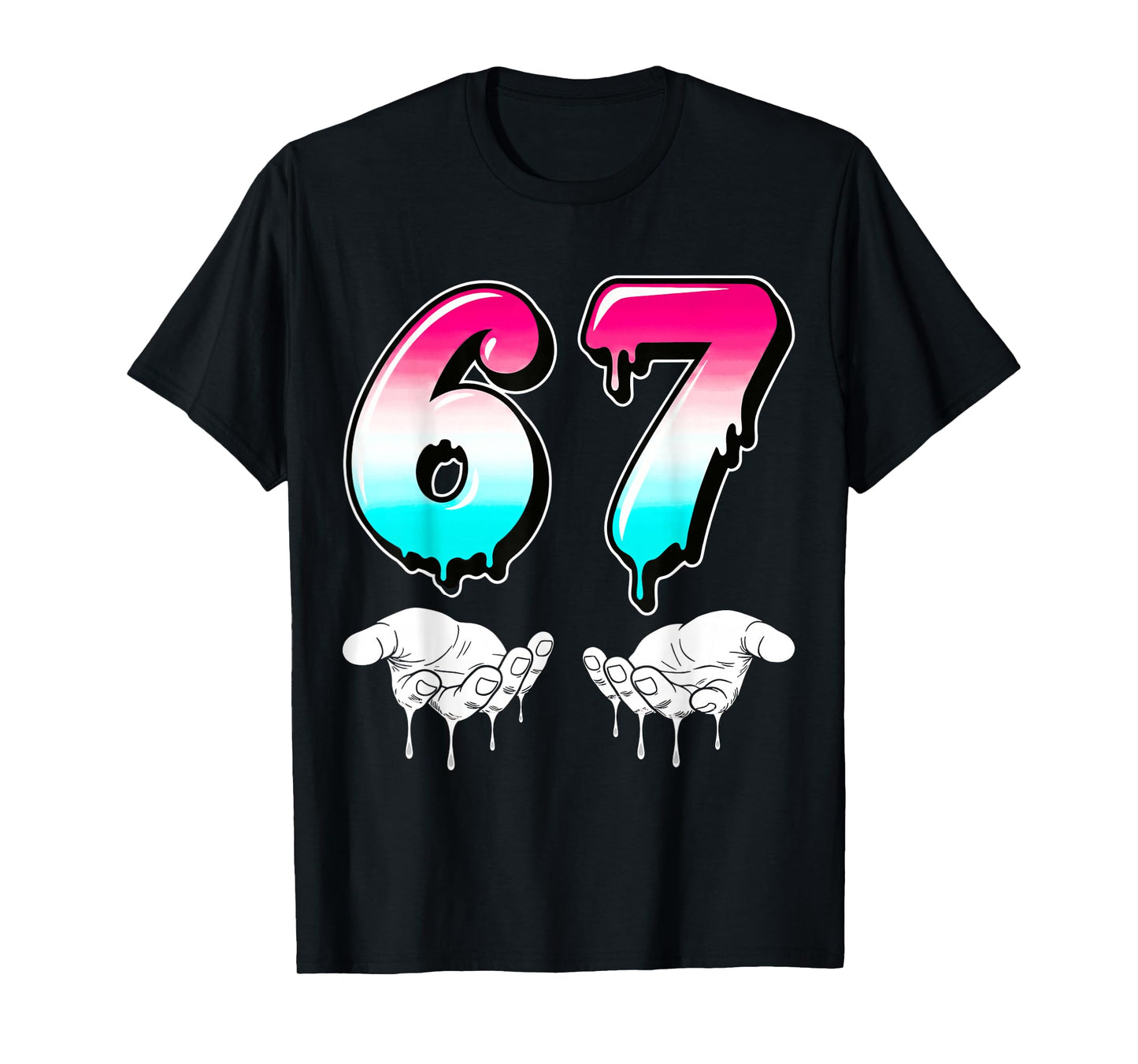 Cool Six Seven 6 7 Meme Gen Alpha Slang Costume Matching T-Shirt