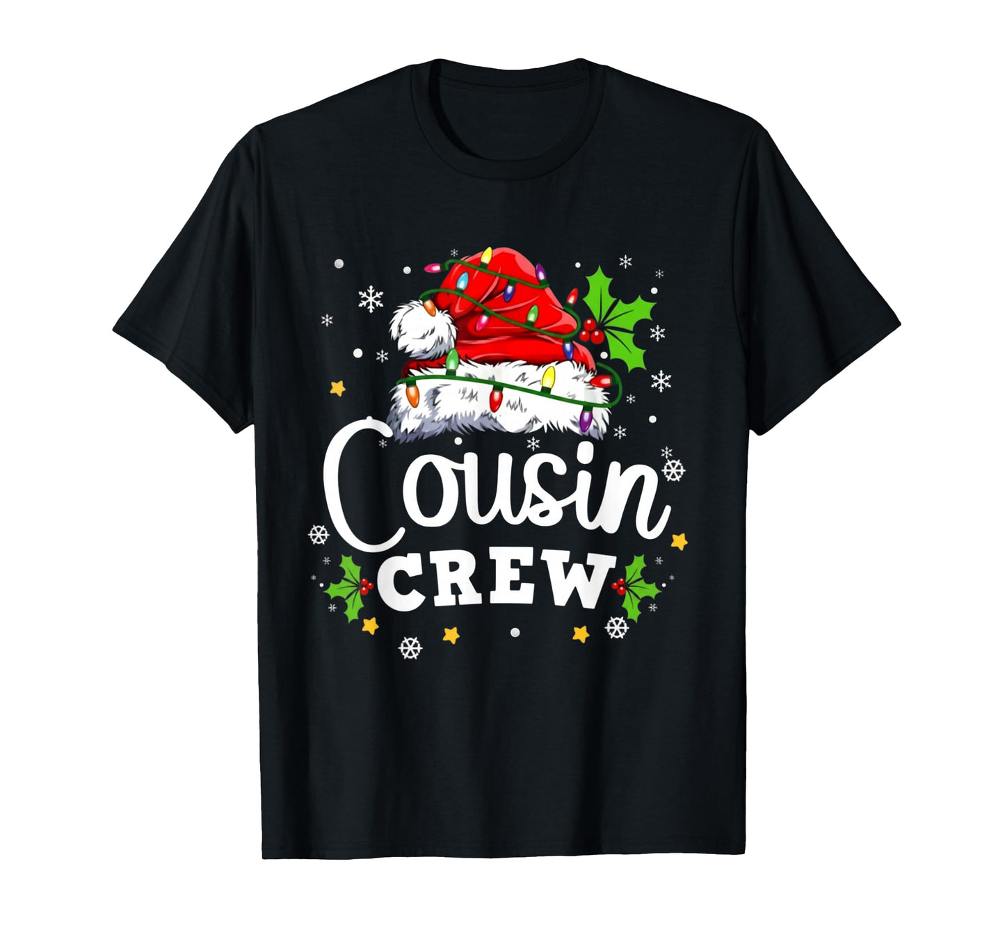 Christmas Cousin Crew 2025 Matching Xmas Family Pajama Pjs T-Shirt