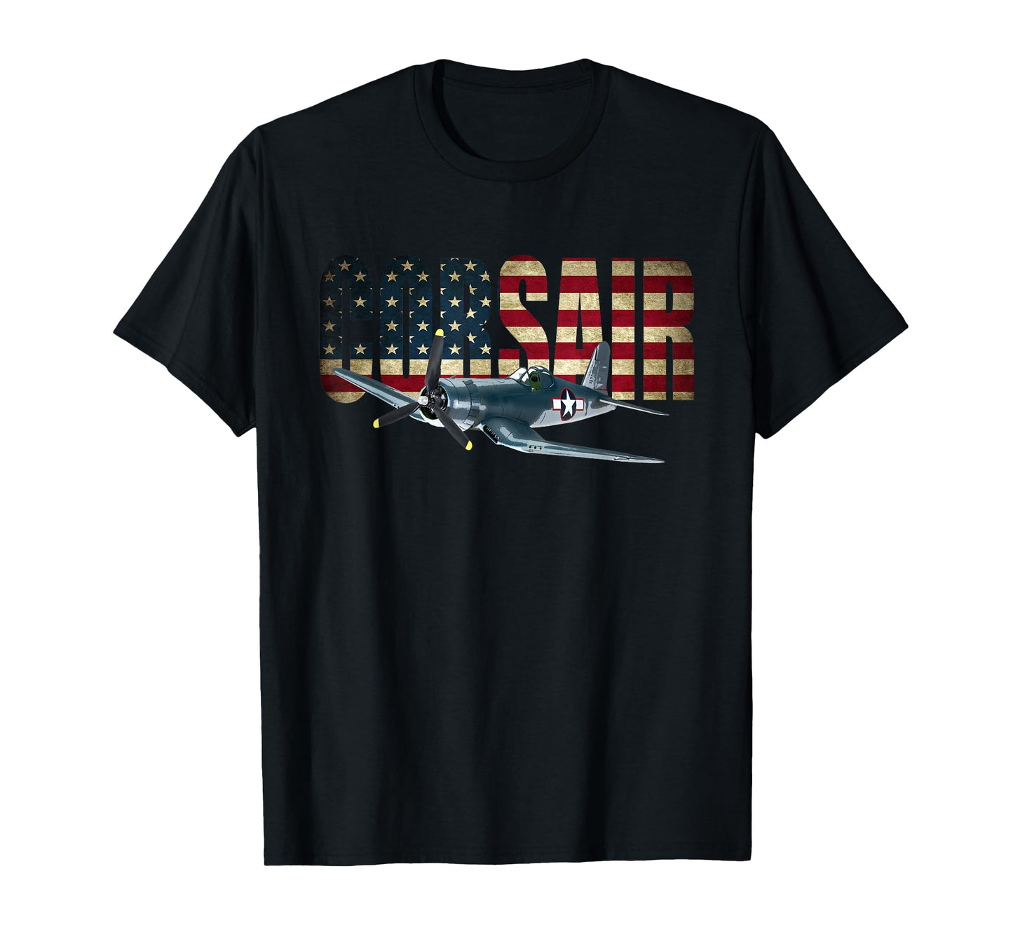 F4U Corsair US American Flag Tshirt T-Shirt