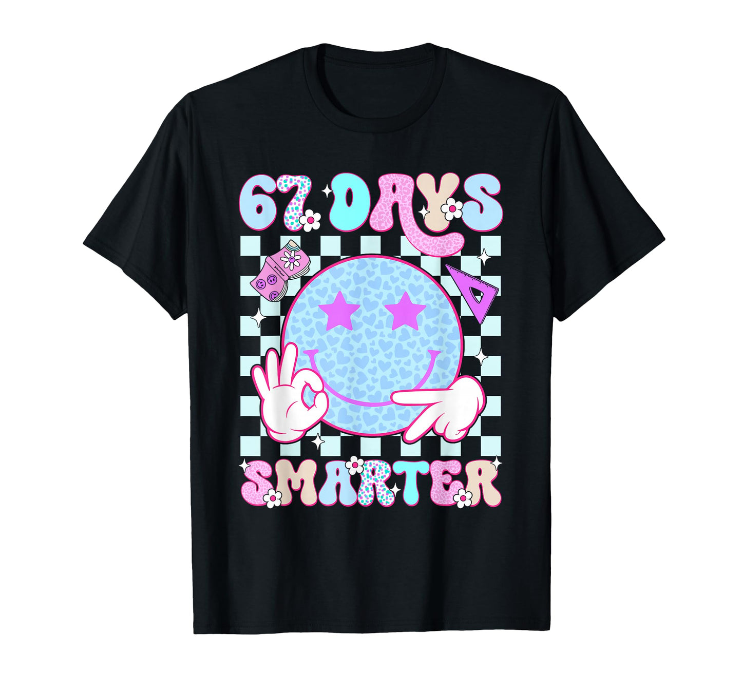 67th Day of School Shirt 67 Days Smarter Teacher Boy Girls T-Shirt