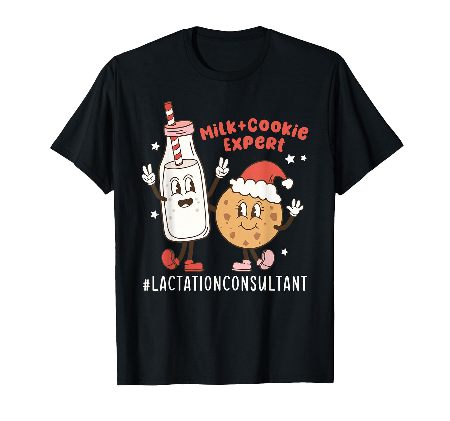 Christmas Lactation Consultant Breastfeeding Education IBCLC T-Shirt