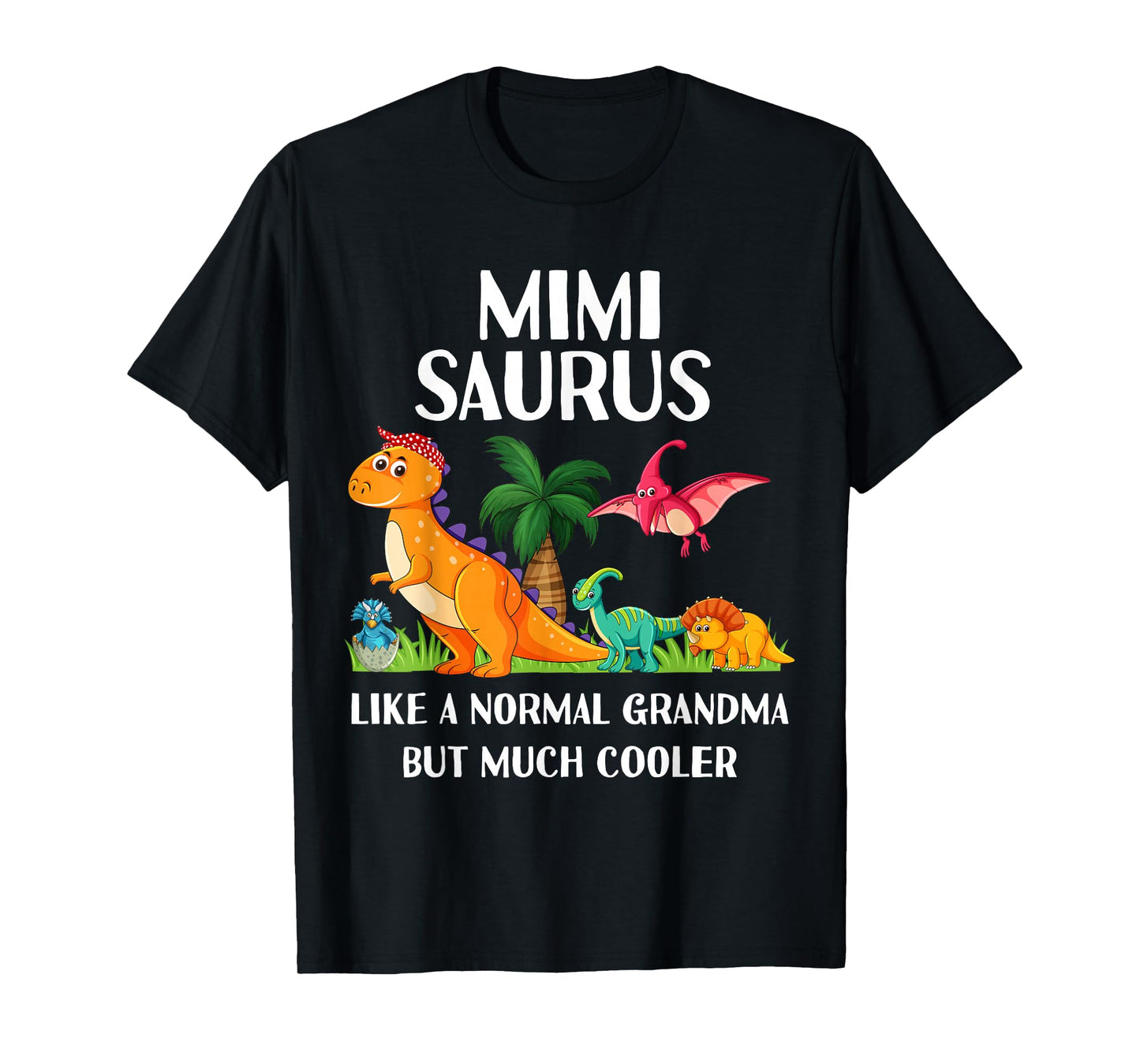 Mimisaurus Mimi Grandma Saurus Women Dinosaur Matching T-Shirt