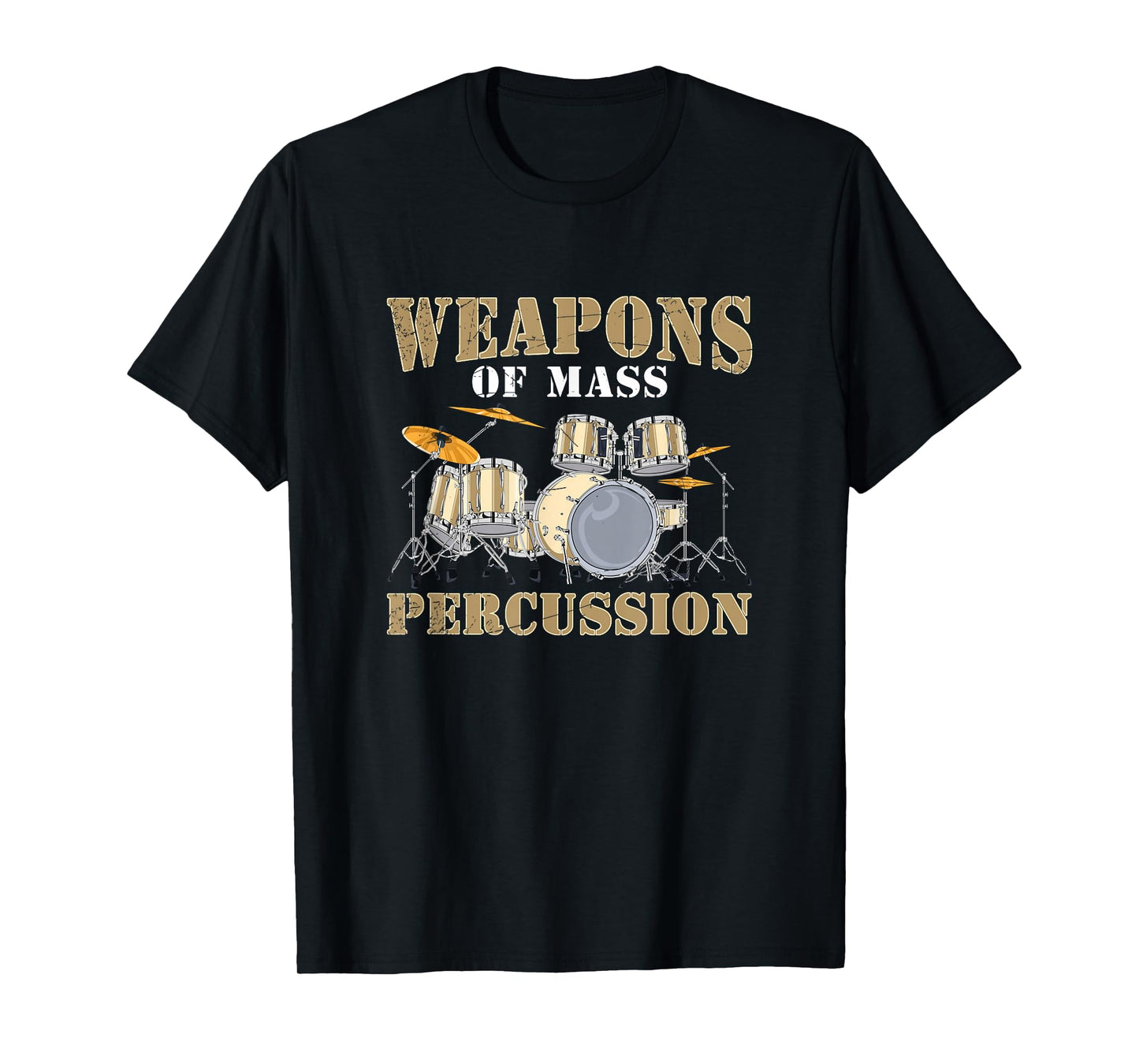 Funny Rock Band Musical Instrument Gift Drum Kit T-Shirt