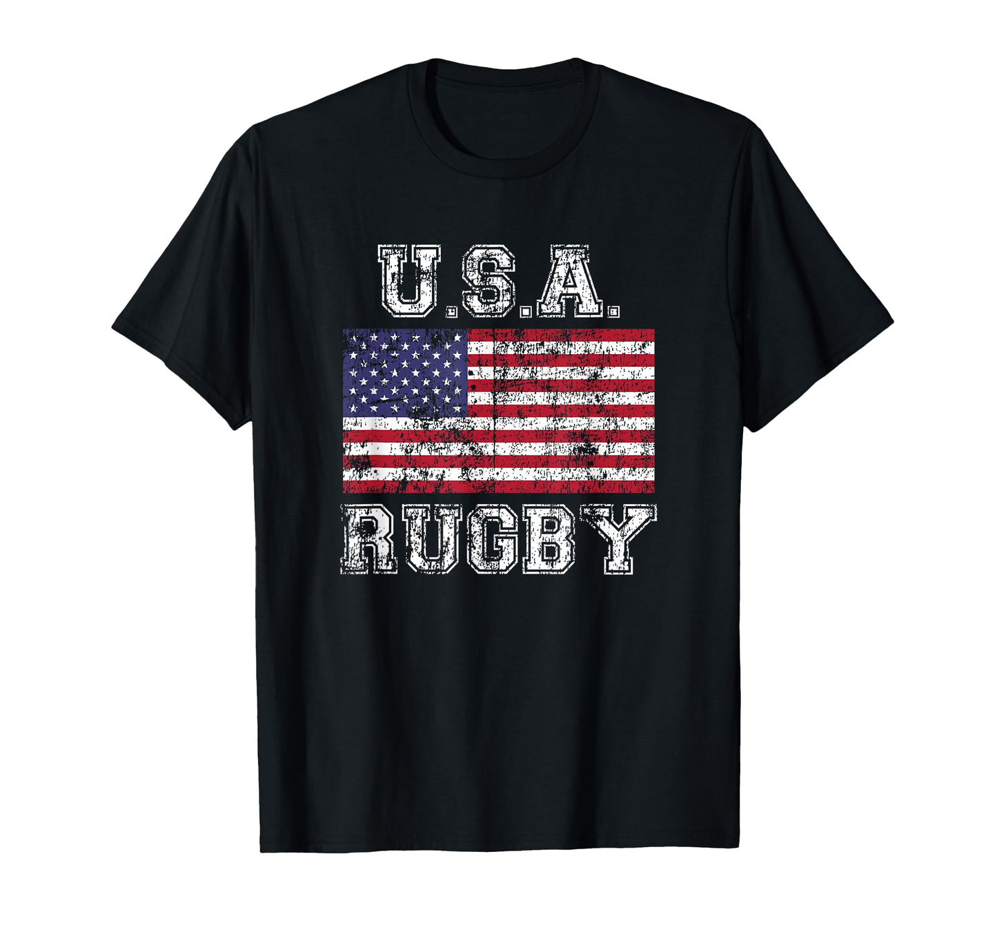 USA Rugby Shirt for Men Women Kids American Flag Shirt T-Shirt