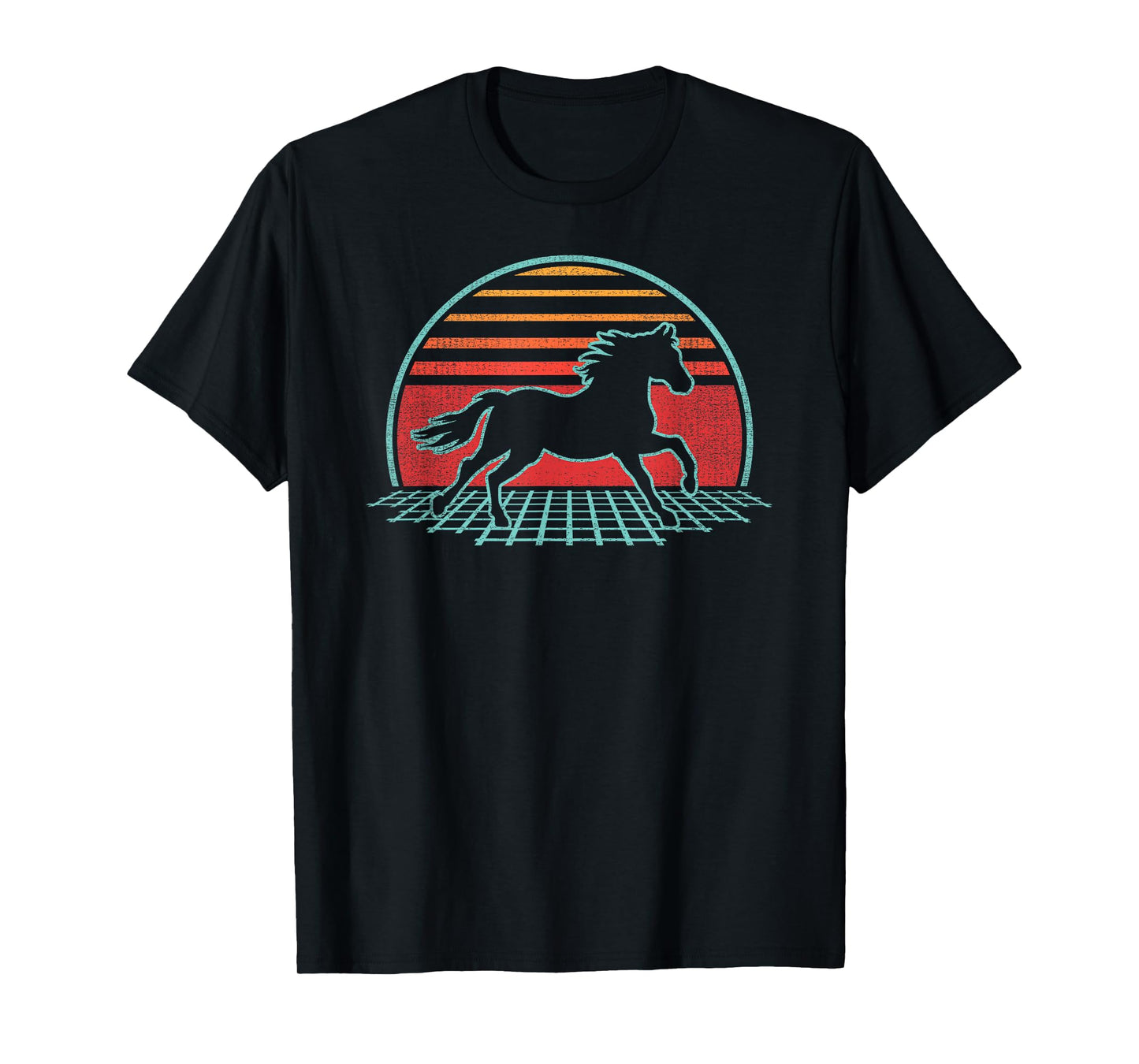 Horse Lover Animal Retro Vintage 80s Style T-Shirt