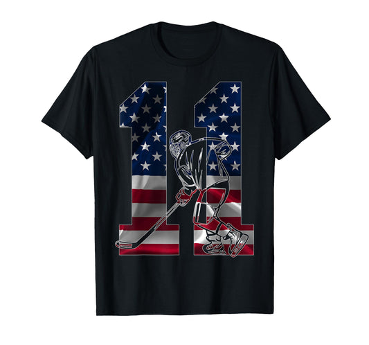 NUMBER 11 YEARS ICE HOCKEY 11TH BIRTHDAY T-Shirt