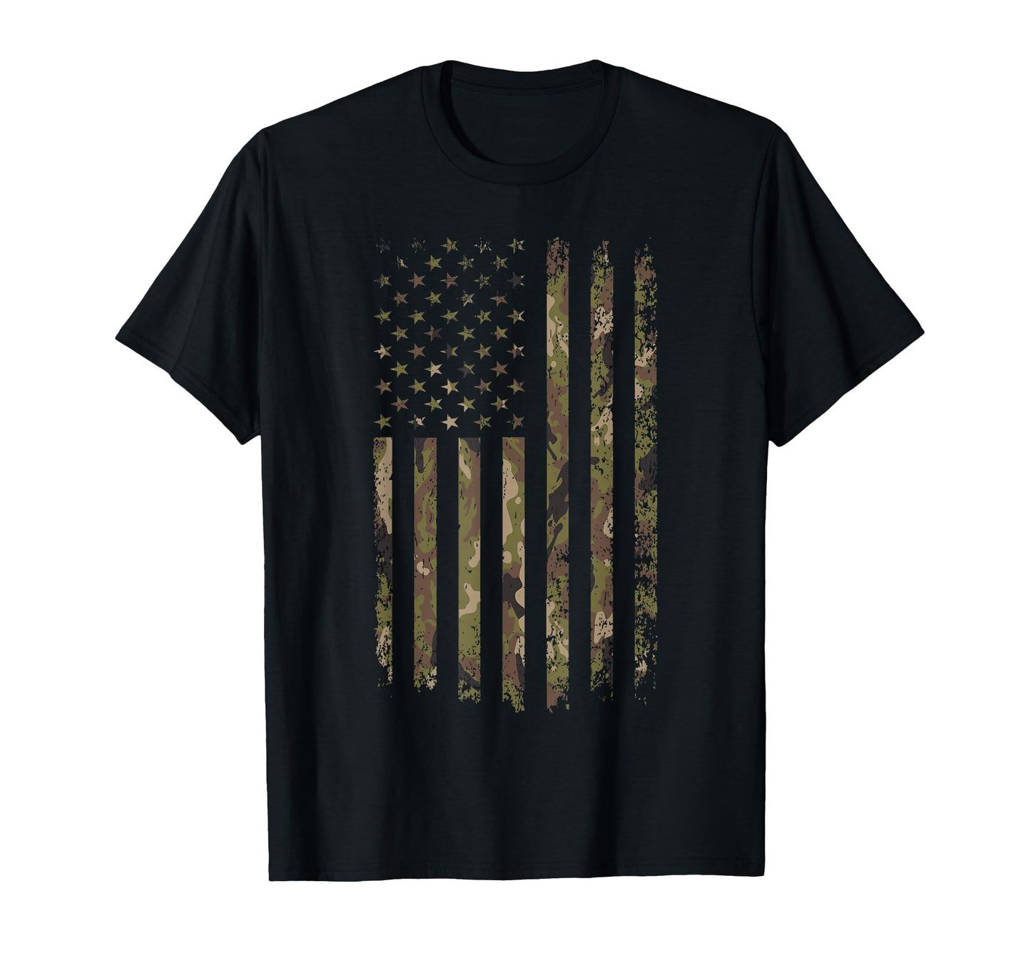 Camo American Flag USA Camouflage Men Boys Women Girls Kids T-Shirt