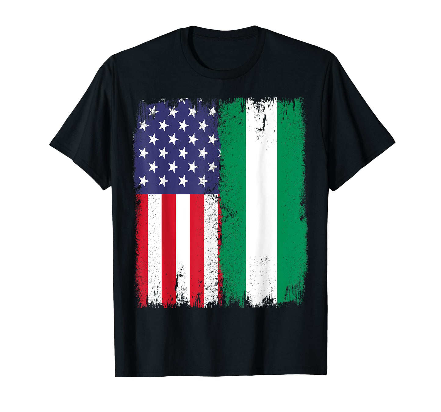 Nigeria Nigerian American Flag USA Nigeria African American T-Shirt