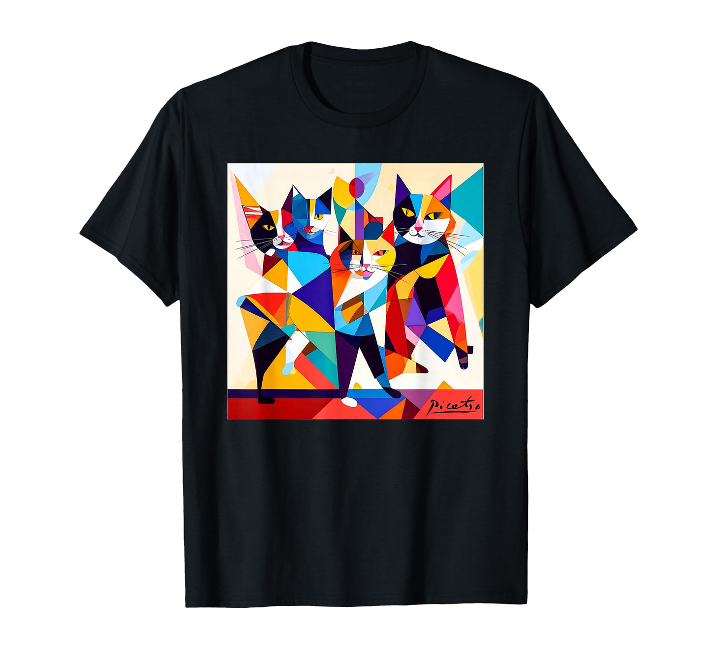 Cubism art inspired - parody work of Picatso T-Shirt