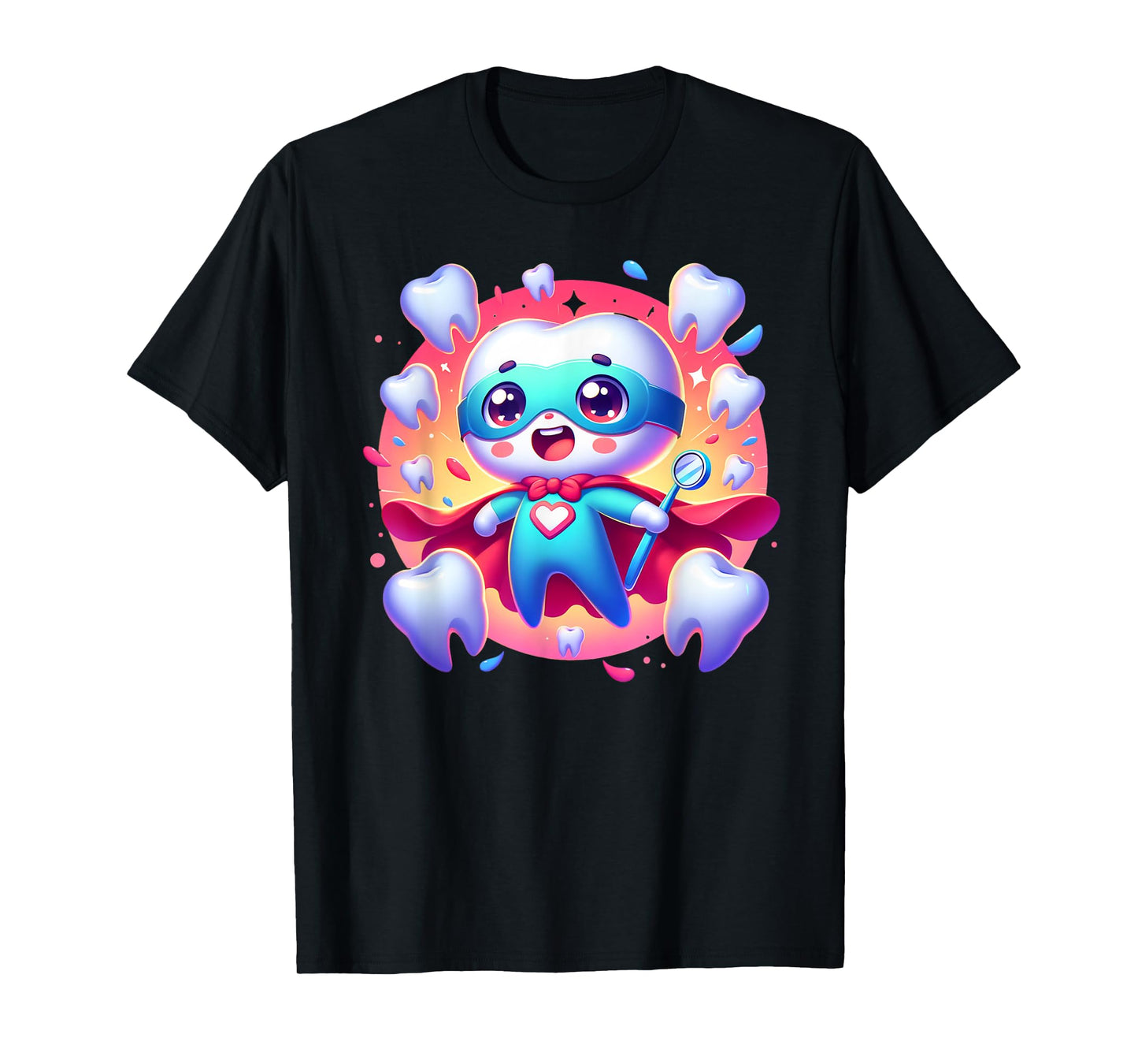 Cute Super Hero Dentist Superhero Tooth Doctor T-Shirt