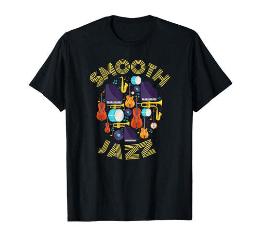 Smooth Jazz Instruments Music Fun Concert T-Shirt