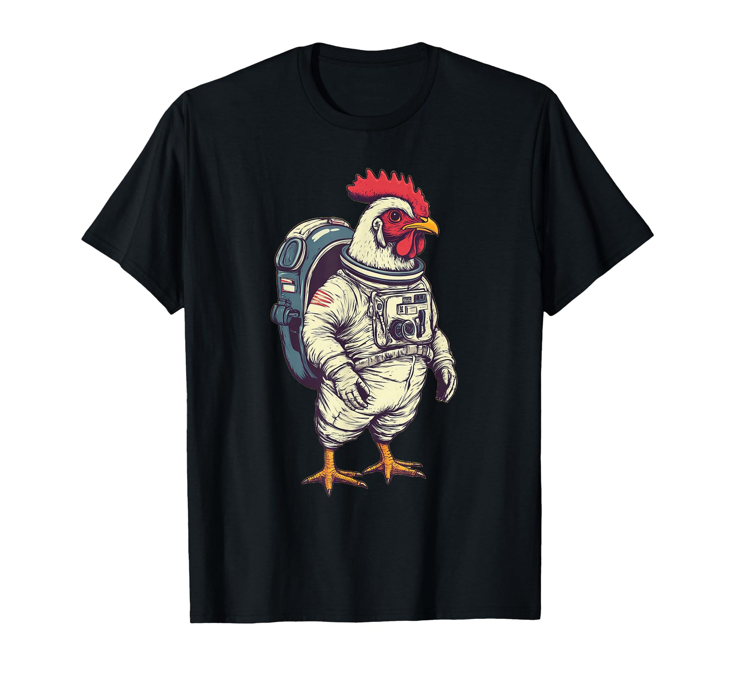 Astronaut Chicken Funny Chicken Lover T-Shirt