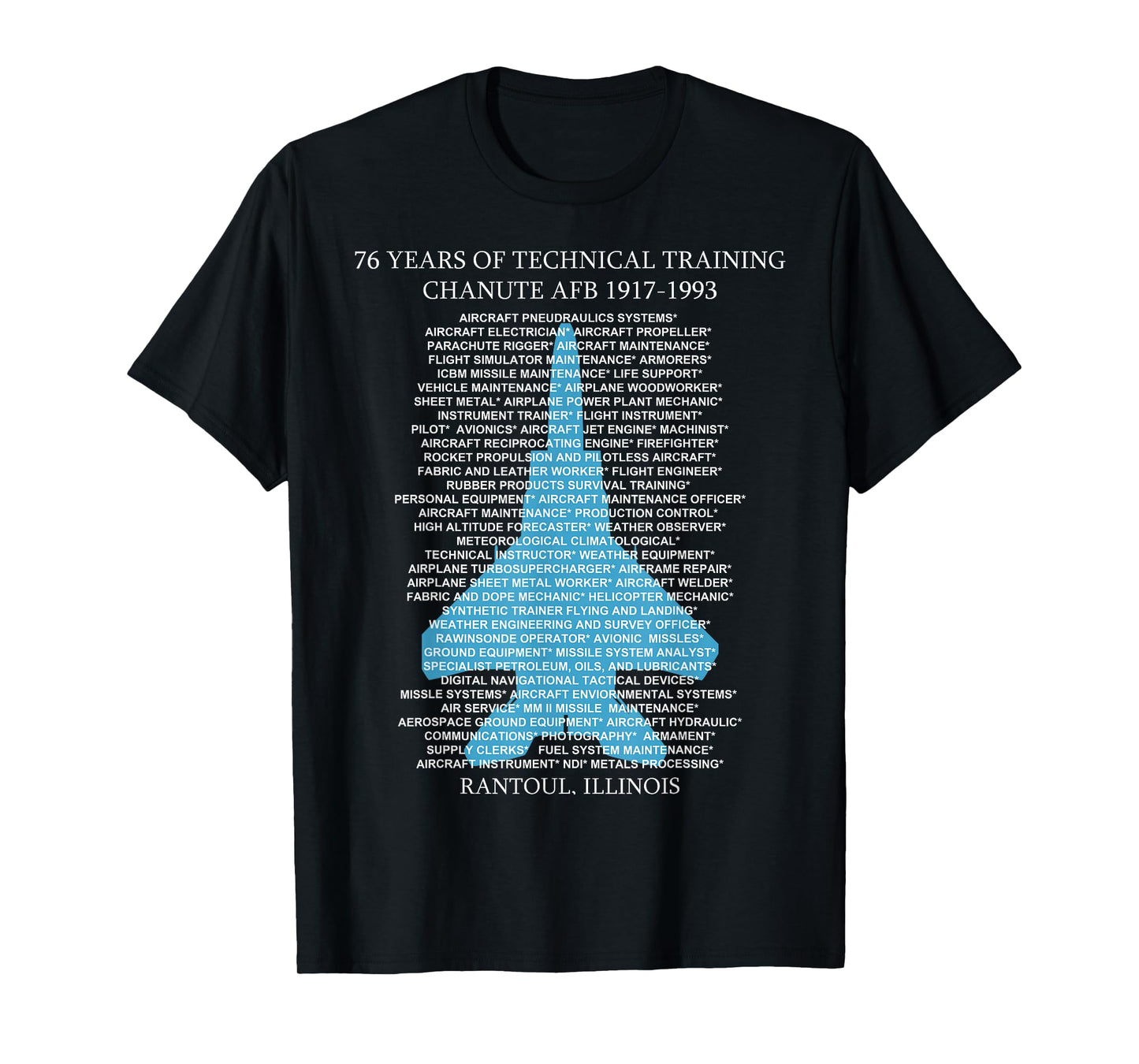 Chanute AFB F-15 EagleT-Shirt TShirt Rantoul, Illinois T-Shirt