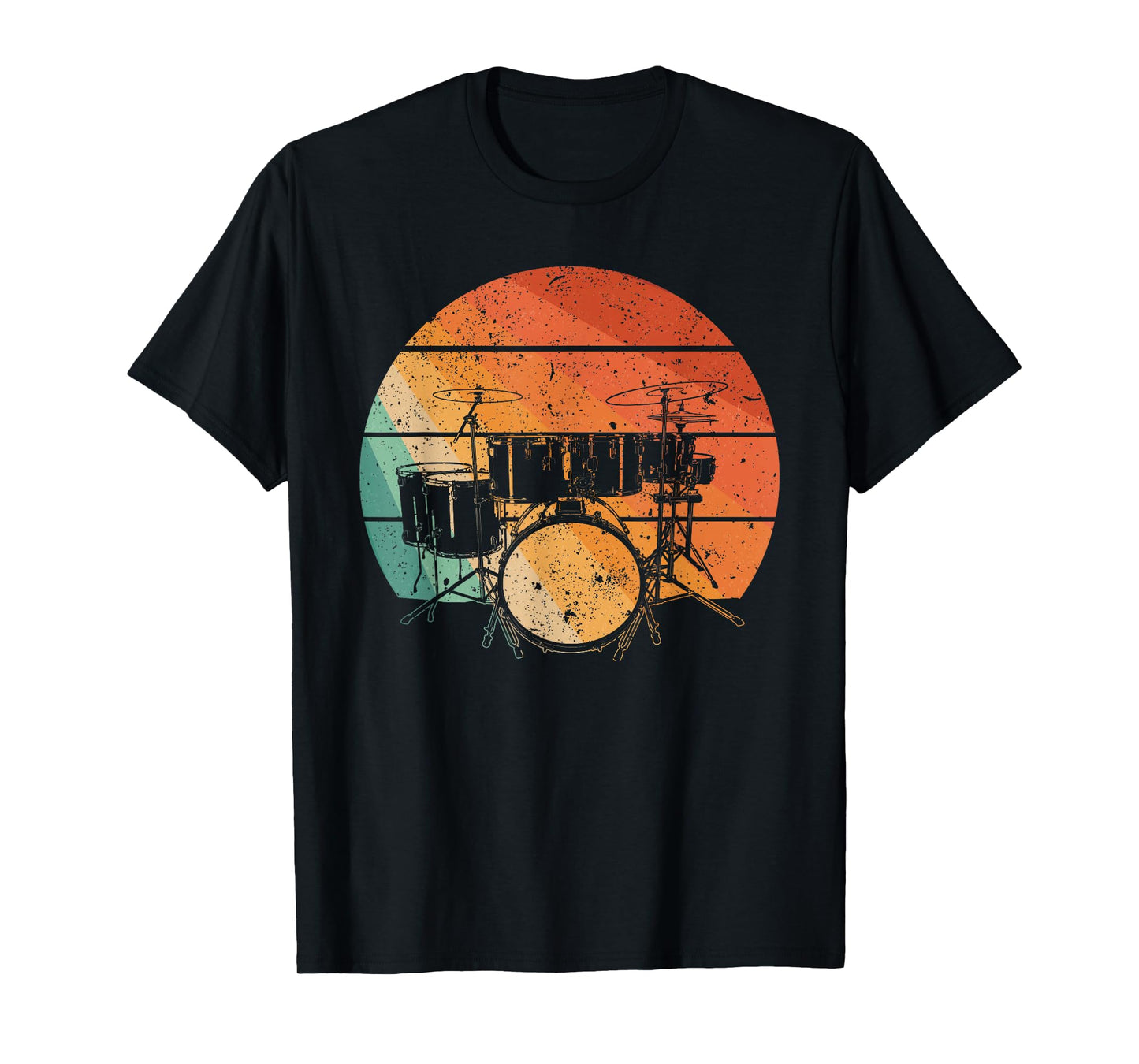 Cool Drummer Design for Men Women Drumming Drum Set Drummer T-Shirt
